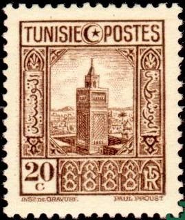 Grande mosquée de Tunis- 20 Centimes 
