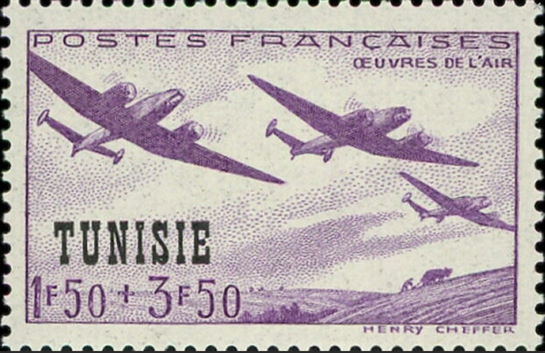 Au profit des oeuvres de l'air. 1f.50+3f.50