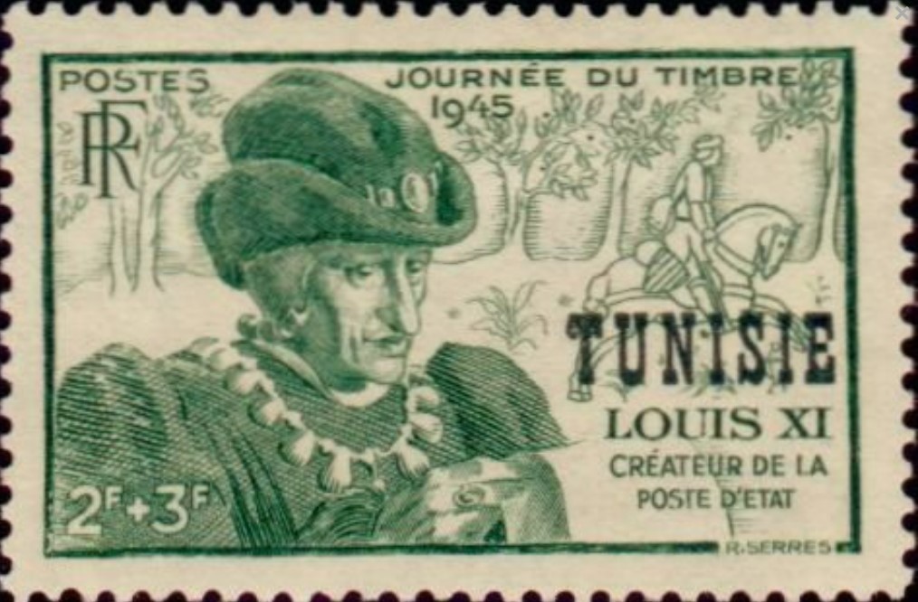 Journée du timbre : Louis XI