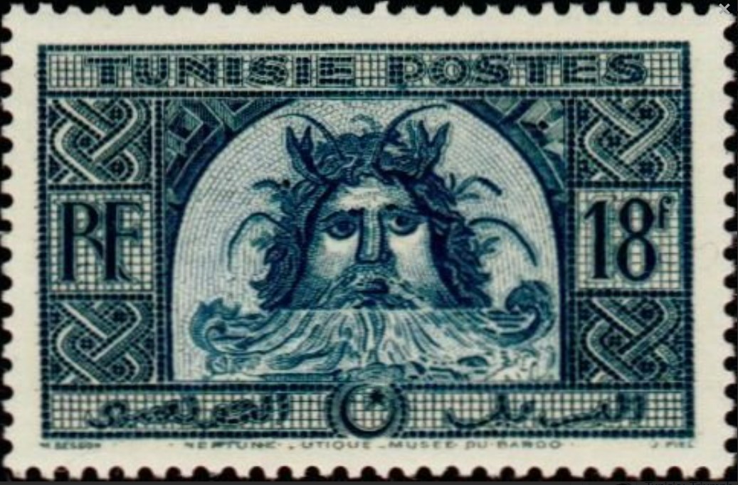 mosaïque tête de Neptune - 18F