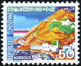 Paysages typiques tunisiens. Korbous