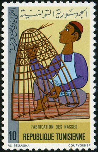 Travail manuel. Fabrication des nasses