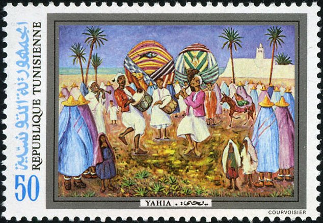 Oeuvre originale du peintre Yahia Turki