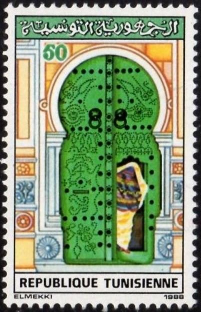 La porte verte - Dar El Barbouchi (XVIIIème siècle) - Sidi Bou Saïd