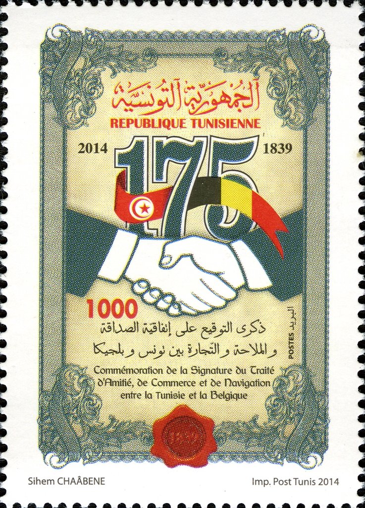 Commémoration du 175ème Anniversaire de la Signature du Traité d'Amitié, de Commerce et de Navigation entre la Tunisie et la Belgique
