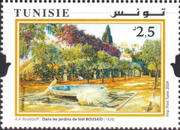 A.A. Roubtzoff : Dans les jardins de Sidi BOUSAÏD (1926)