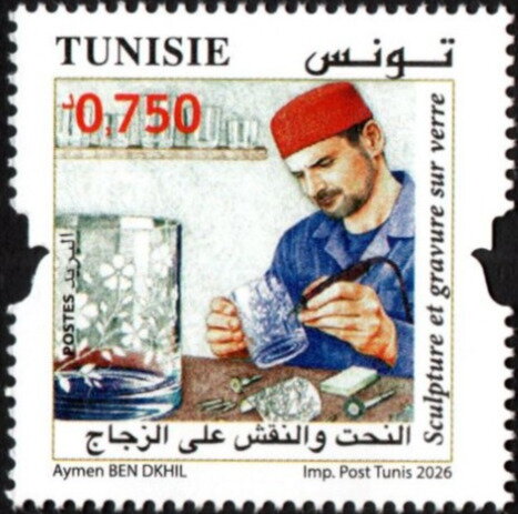 Métiers de l’artisanat tunisien- sculture et gravure de verre